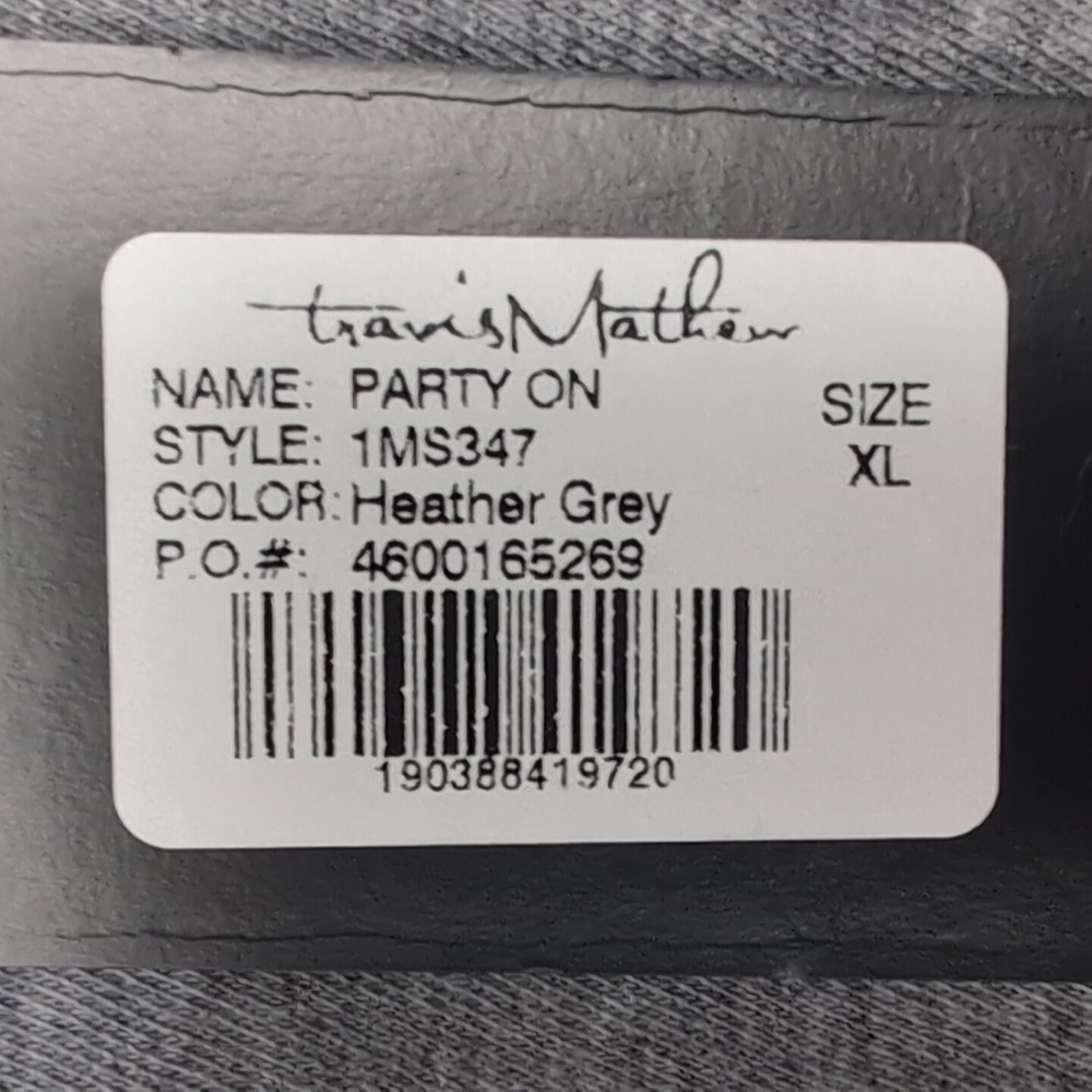 Travis Mathew American Flag USA Pocket T-Shirt Mens XL Gray Pima Cotton NEW NWT - Picture 7 of 12